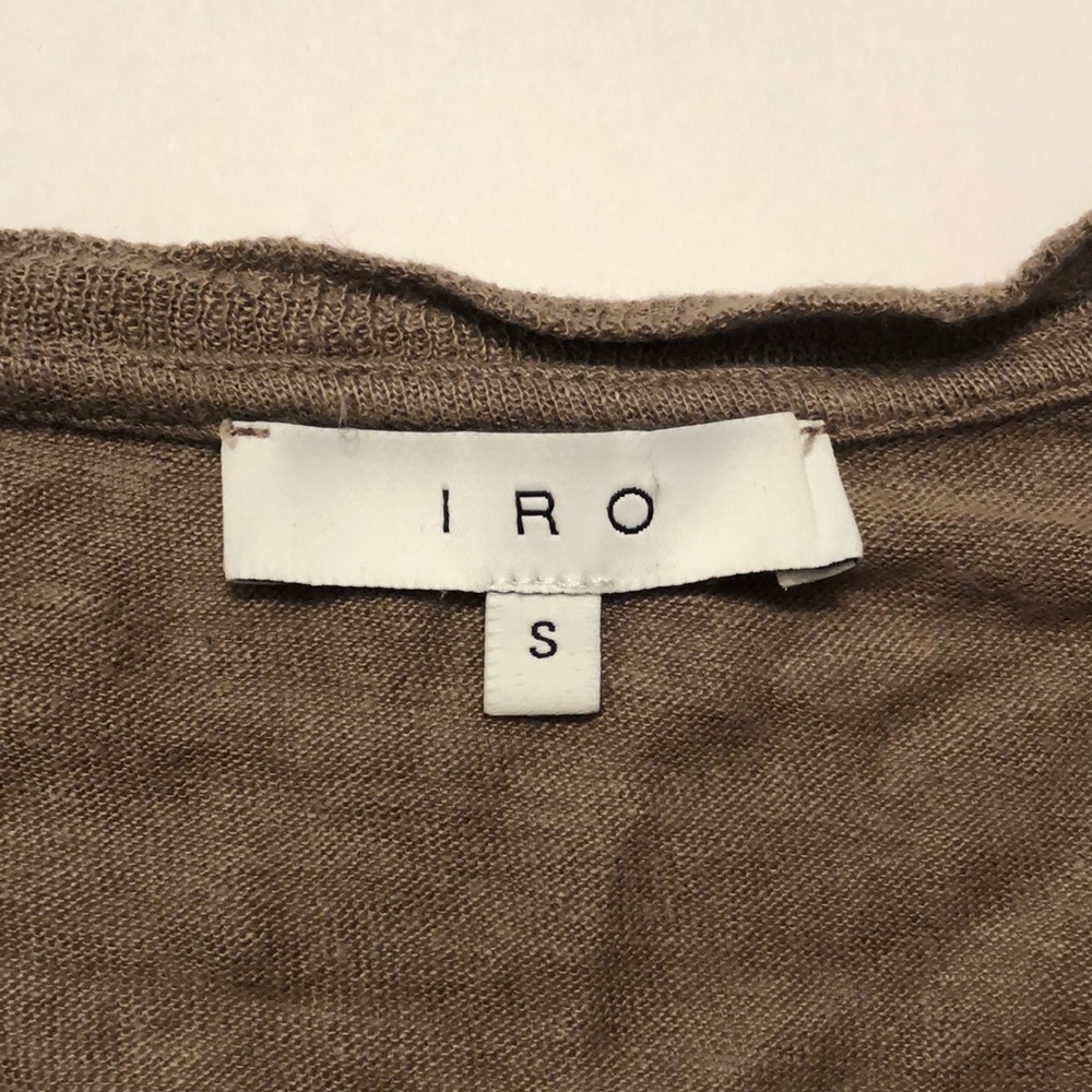 IRO Linen Distressed Clay Tee t-shirt top sheer - Picture 4 of 17